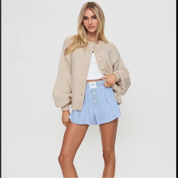 Princess Polly Edern Cardigan Cream size 4 - Picture 1 of 9
